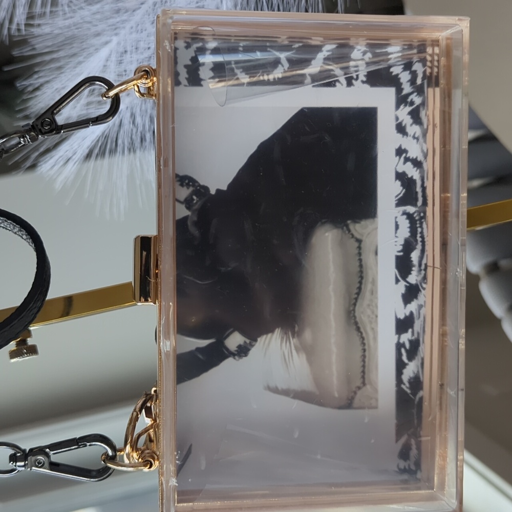 Elegant Print Media Campaign Floral UPCYCLED Novelty  Clutch